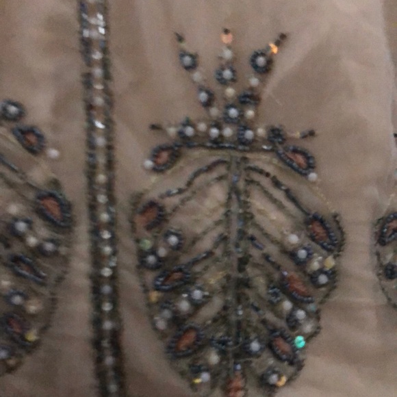 Cute sequence cream top fit xs/s - Picture 6 of 6